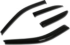 4Pcs Tape-On Window Visor Compatible with 1997 1998 1999 2000 2001 Toyota Camry 1997-2001, Deflector Rain Guard, Acrylic Black