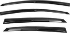Black 4 Pieces Window Visors Shade Sun Rain Wind Guards Outside Replacement for Sentra 2013-2019