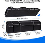 Car Trunk Organizer, Large Capacity Car Storage Bag with 4 Pockets, | Collapsible Backseat Organizer for SUV/MPV/Truck, 40.16" x 11.02"