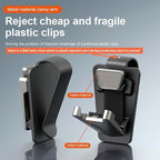 Sunglasses Holder for Car, Sun Visor Organizer Glasses Holder Clip | 2 Pack Metal One-Handed-Operation Sunglasses Holder for Car, Visor Glasses Case, Universal Car Eyeglass Storage Accessories
