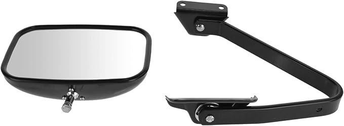 Driver or Passenger Side View Mirror Manual Folding Manual Adjustment Black Compatible with 1987-1991 Ford F150