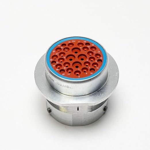 Deutsch HD30 Bulkhead 29-pin Metal Connector kit, 12-14-20 AWG Solid Contacts (Made in USA)