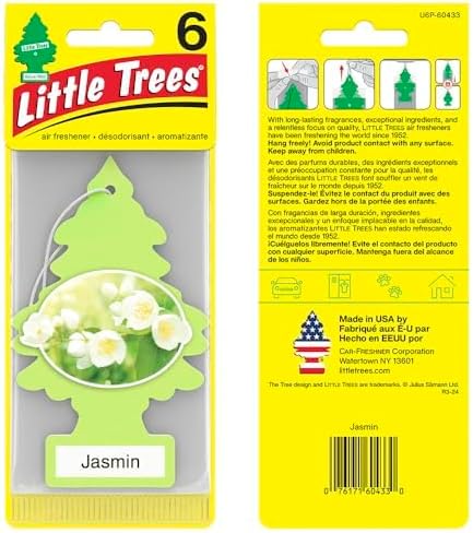 Car Air Freshener | Hanging Tree Provides Long Lasting Scent for Auto and Home | 24 Air Fresheners |Jasmine