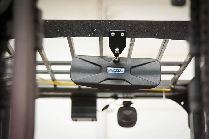 Deluxe Rear View Mirror for Forklifts, Fits 3/16" - 1" Roll Cage, Toyota, Hyster, Yale, etc.