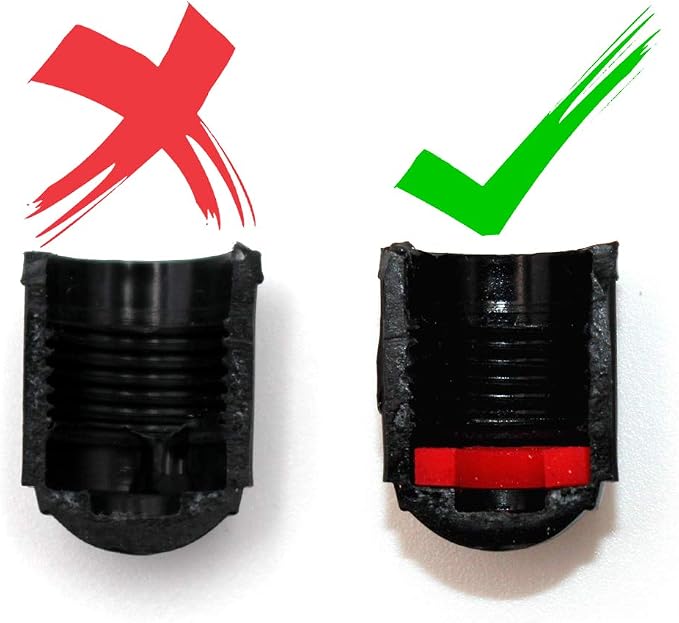 (30 Pack) Tire Stem Valve Caps, with O Rubber Ring, Universal Stem Covers for Cars, SUVs, Bike and Bicycle, Trucks, Motorcycles, Airtight Seal Heavy Duty (Black (30 Pack))