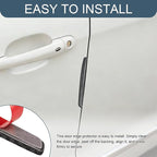 4 PCS Car Door Anti-Collision Strip, Door Protector Edge Guards, Carbon Fiber Texture Car Door Corner Bumper Protector, Anti-Scratch Car Bumper Protector for Front and Rear Bumper Protection