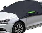 Extra Large Windshield Snow Ice Cover with Side Mirror Covers, Protects Windshield and Wipers from Weatherproof, Rain, Sun, Frost, Vehicles, Cars Trucks Vans and SUVs (94.5" x 65")