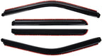 in-Channel Window Visor Rain Guards Compatible with 2015-2025 Ford F150 Crew Cab, for 2017-2025 Ford F250/F350/F450/F550 Super Duty Crew (Supercrew) Cab Wind Deflectors Vent Visors for Trucks