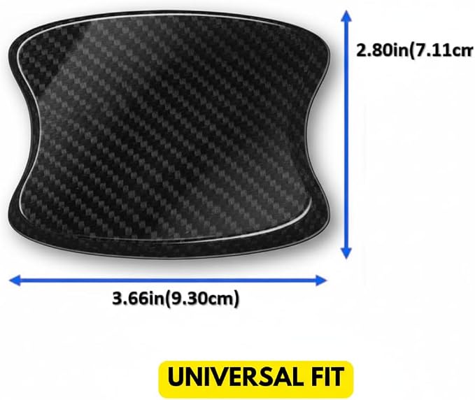 4 Pack Door Paint Protection Film, Car Door Handle Cup, Scotch Guard, PPF Precut, Universal Fit Cars, PPF, Door Protector, Clear Self-Healing Anti Scratch (Carbon Fiber/4 Pcs)