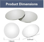 2 Pack Blind Spot Mirror， 2" Round Frameless HD Convex Blind Spot Mirrors, 360° Adjustable Wide Angle Rearview Mirrors with Swivel Rod, Universal Fit for Cars, SUVs, Trucks