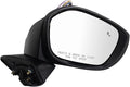 Passenger Side Power Heated Mirror Smooth Black Paint to Match Compatible with 2022 Honda Civic Touring Sport Touring HO1321352