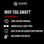 FogAway - Anti Fog Spray for Swim Goggles, Glasses, and Home Electronics - Safe for All Lens Types (2 Oz, Pack of 2)