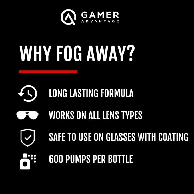 FogAway - Anti Fog Spray for Swim Goggles, Glasses, and Home Electronics - Safe for All Lens Types (2 Oz, Pack of 2)