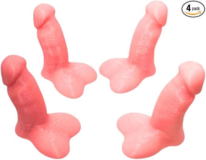 Prank Glow in The Dark Valve Stem Caps Prank, Glow in The Dark Car Tire Caps, Little Buddy Valve Cap, Glowing Tire Valve Cap, Luminous Tire Valve Stem 4 Pack (Glow in The Dark Pink)