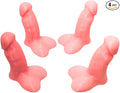 Prank Glow in The Dark Valve Stem Caps Prank, Glow in The Dark Car Tire Caps, Little Buddy Valve Cap, Glowing Tire Valve Cap, Luminous Tire Valve Stem 4 Pack (Glow in The Dark Pink)