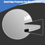 Clear Rubber Edge Trim, Self-Adhesive Rubber Edge Trim, Edge Protector for Sheet Metal, Glasses or Flexi Glasses, Silicone Rubber Material, Transparent Color, Fit 3/16"(5mm), U Channel Edge Guard