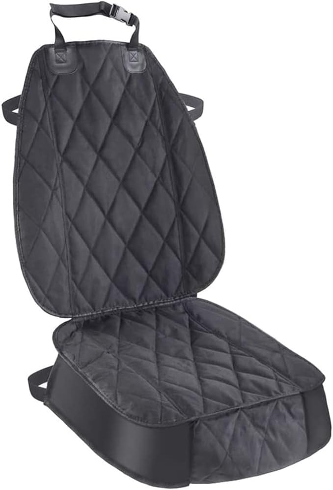 Dog Seat Cover Cars Trucks SUVs, Thick 600D Waterproof Pet Car Seat Cover Dog, Heavy Duty & Wear-Resistant Durable Nonslip Backing with Side Flaps, Scratchproof Dog Front Seat Cover