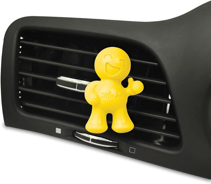 Little Joe 96402 Vanilla Scent Car Air Freshener Vent Clip, Fights Odors for up to 45 Days, Long-Lasting Freshness, Cute Car Odor Eliminator, Pack of 1