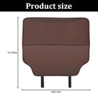 2PCS Car Kick Mat, Anti-Scratch Waterproof Anti-Slip Vehicle Back Seat Protector with Storage Pockets, Automotive Interior Seat Back Covers, Universal for SUV RV Truck (Brown)