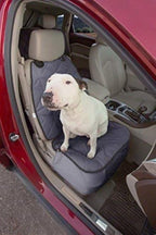 Car Seat Cover for Dogs – Durable Captains Seat & Front Seat Protector for Dogs, Waterproof, Non-Slip Car Seat Cover for Pets, Easy Install, Protects Vehicle from Dirt, Fur, Scratches (Grey)