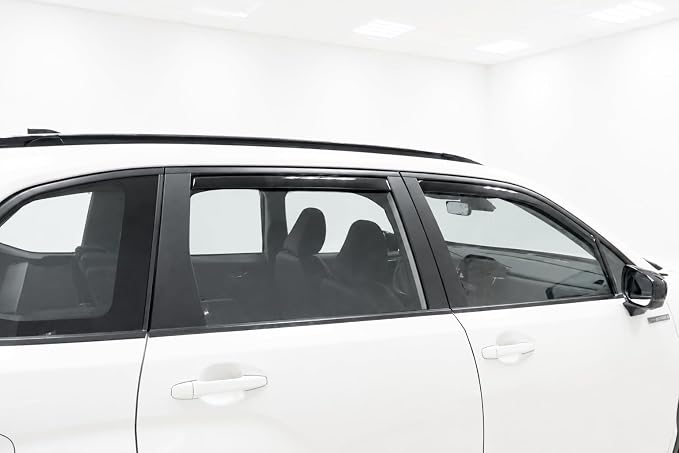 2025 2026 in-Channel Rain Guards for Subaru Forester Side Window Visor Deflectors Premium Sport Limited Touring Hybrid Wilderness Tinted Vent Shade Protectors
