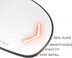 RH Right Passenger Side Mirror Glass Replacement Arrow Signal Blind Spot Detection Power Heated for 2009-2014 Cadillac Escalade Chevrolet Suburban Tahoe GMC Yukon XL