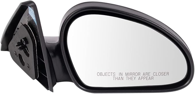 2 Piece Driver and Passenger Side Mirror Assembly Set Manual Adjustment Non-Heated No Memory Black Compatible with 1998-2003 Ford Escort FO1320175 FO1321175