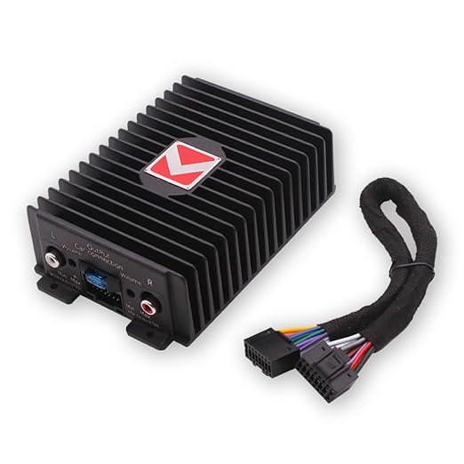4-Channel Full-Range Amplifier, 80Wx4 Audio Modification Power Amplifier Digital Sound Processor Class A/B for Android Car Player