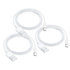 3 Pack iPhone 15 Carplay USB Cable for iPhone 16E 16 15, 16 15 Pro Max, 15 Plus Car Charger, iPad Pro 12.9/11, iPad 10 Generation, iPad Air 5 4 Generation, Mini 6 Generation Fast Charging Cord