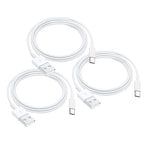 3 Pack Car Carplay Cable for iPhone 16E 15 16 15 Pro Max 15 16 Plus Cable, USB A to C for Carplay USB A to Type C Cord, IPad Pro 2024/2025, iPad Air 5th/ 4th Gen,Mini 6th Gen Charger Cord 4FT