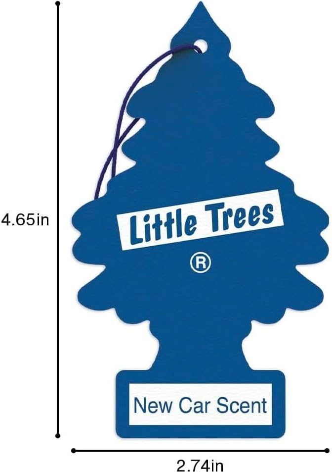 Car Air Freshener | Hanging Paper Tree for Home or Car | New Car Scent | 2 Pack