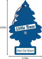Car Air Freshener | Hanging Paper Tree for Home or Car | New Car Scent | 2 Pack