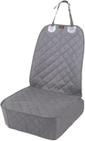 Dog Car Seat Covers, Pet Front Cover for Cars, Trucks, and Suv's - Waterproof & Nonslip Dog Seat Cover(Gray)