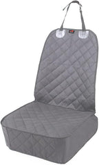 Dog Car Seat Covers, Pet Front Cover for Cars, Trucks, and Suv's - Waterproof & Nonslip Dog Seat Cover(Gray)