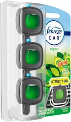 Car Air Freshener, Odor-Fighting Automotive Vent Clip, Gain Original Scent, 3 Count