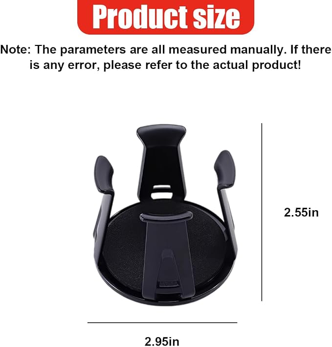 YoRise Car Cup Holder Expander, Automotive Drink Holder Adapter with Adaptive Clamping Arm, Universal Vehicle Cupholder Expander Accessories for Fixing Water Cups, Drinks (1PC)