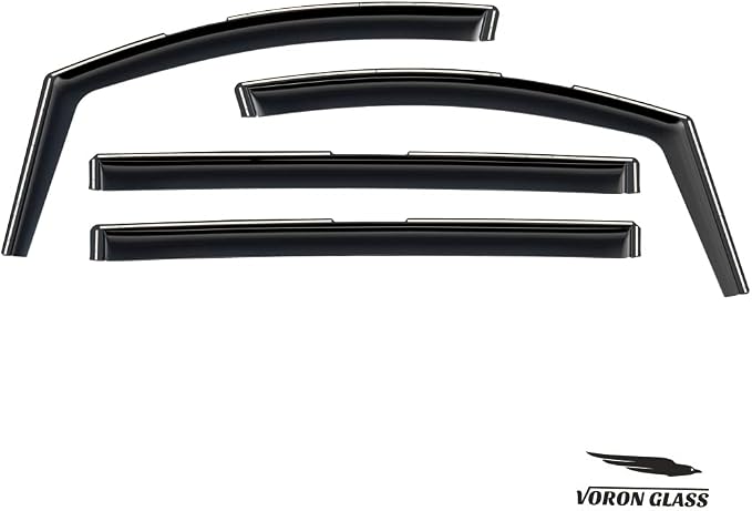 Voron Glass in-Channel Extra Durable Rain Guards for Toyota Sienna 2021-2026, Window Deflectors, Vent Window Visors, 4 Pieces - 200422