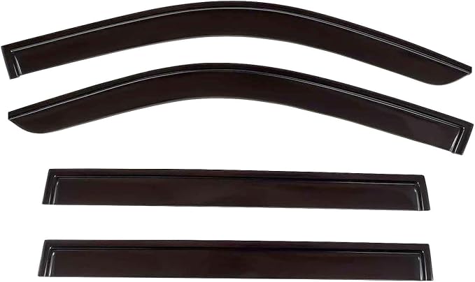 2024-2026 Tape-On Rain Guards for Chevrolet Chevy Traverse Side Window Visor Deflectors Extra Thick Shade LS LT Z71 High Country RS 2025