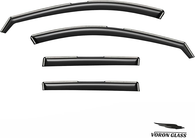 Voron Glass in-Channel Extra Durable Rain Guards for Mazda CX-50 2023-2026, Window Deflectors, Vent Window Visors, 4 Pieces - 201237