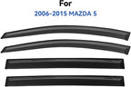 Window Visors Rain Guards Shield for 2006-2015 Mazda 5, Out-Channel Window Vent Wind Deflectors Visors Shades for 06-15 Mazda 5