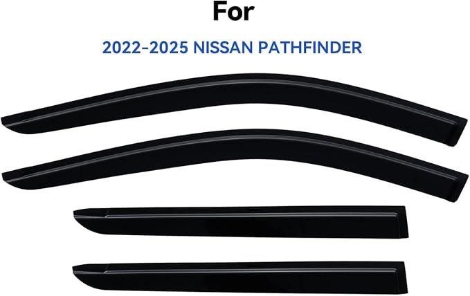 Window Visors Rain Guards for 2022 2023 2024 2025 2026 Nissan Pathfinder, Out-Channel Window Vent Wind Deflectors Visors Shades for 22 23 24 25 26 Nissan Pathfinder S SV SL Platinum Rock Creek