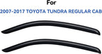 Window Visors Rain Guards for 2007-2017 Toyota Tundra Regular Cab, Out-Channel Window Vent Wind Deflectors Visors Shades for 07-17 Tundra Single Cab
