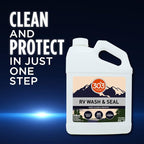 RV Wash & Seal - Clean, Streak-Free Finish, pH Neutral with High Foaming Formula, Provides A Deep Gloss Finish on RVs, Campers, Pop-ups, and Motorhomes, 1 Gallon (30240)