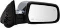 Passenger Side Power Heated Memory Chrome Mirror Compatible with 2016-2017 Chevrolet Equinox, 2016-2017 GMC Terrain, Blind Spot Detection GM1321491