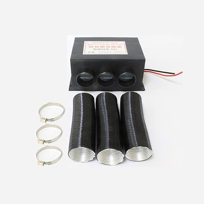 12V Car Heater, Universal 600W Blower Windscreen Demister Defroster Air Heater for Car Truck Defrosting Defogging Fast Heating Warming with Mounting Accessories