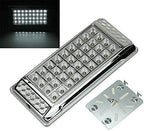 Universal Interior Light 36 LED Reading Light Ceiling Dome Roof Car Truck Boat Chrome Housing