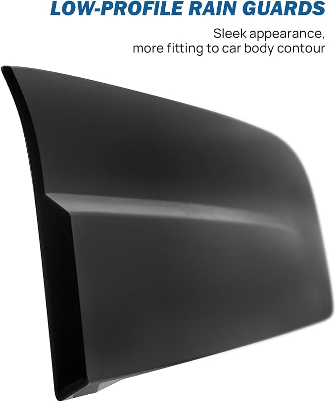 Low Profile Rain Guards Compatible with 2016-2023 Tacoma Double Cab Outside Mount Window Vent Visor Tape-On Window Deflectors Vent Shades 3rd Gen Tacoma Accessories