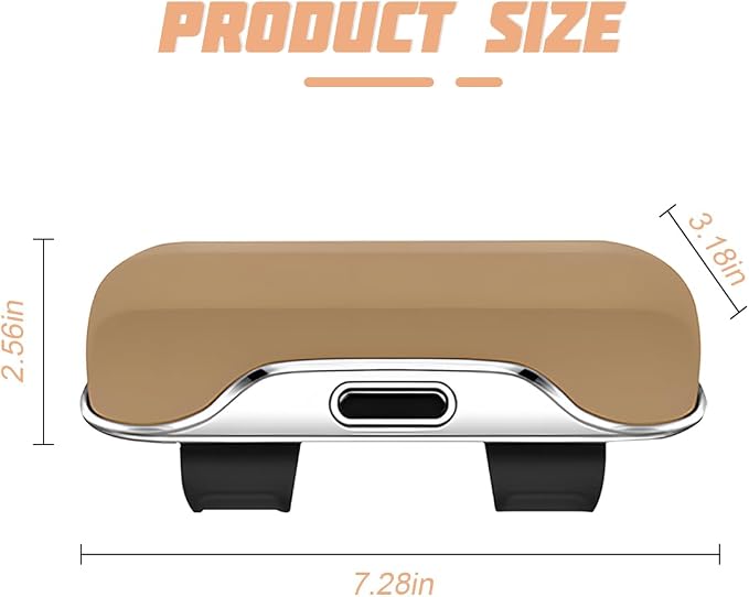 Sunglasses Holder for Car Sun Visor, Protective Automotive Eyeglasses Storage Case Hanger, Soft Vehicle Interior Glasses Organizer Box Accessories, Universal for SUV Sedan Truck (Beige)