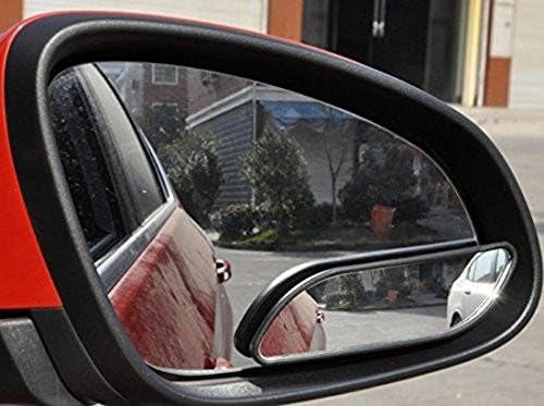 x Blind Spot Mirror, 5'' Framed Rhombus HD Glass Convex Adjustable Wide Angle Rear View Mirror,Universal For Car SUVs Truck Motorcycle (2pcs)