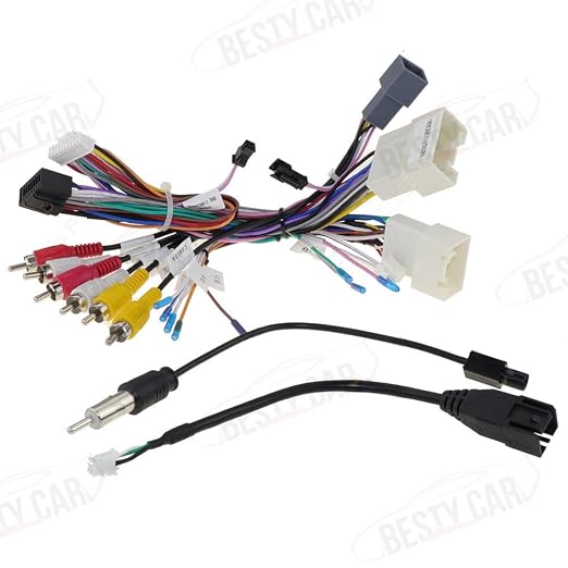 16pin Car Stereo Wiring Harness Adapter with Canbus Box for Mitsubishi Outlander Pajero Support OEM Rockford Amplifier Camera SWC USB